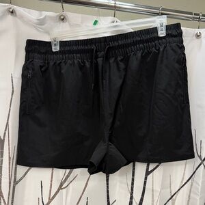 Ocean Pacific Black Swim/Athletic Drawstring Shorts